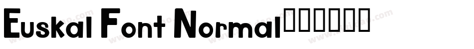 Euskal Font Normal字体转换